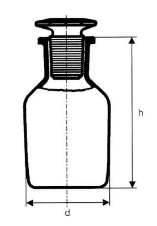 Powder bottle with stopper
