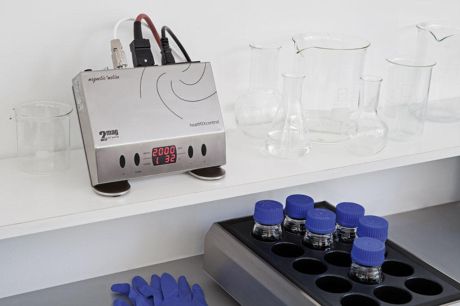 heatMIXcontrol controller on stand