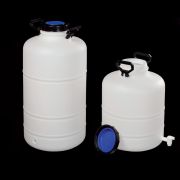 Wide-mouth drums for storage with tap and plug, 50 l