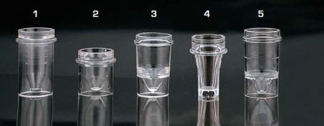 Cuvettes and sample holders for automatic machines