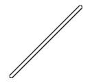 Glass stirring rod