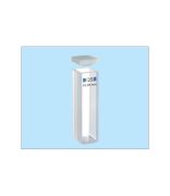 Üveg spektrofotométer küvetta, makró, fedéllel, 100-OS, fényút 10 mm, térfogat: 3,5 ml