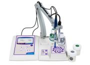 PC 8+ DHS STIRRER multiparaméteres asztali mérő, XS Polymer pH elektródával, vezetőképesség cella nélkül, S7/BNC kábellel, NT 55 hőmérséklet szondával