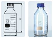 Laboratóriumi üveg kupakkal, Duran, 1.000 ml