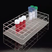 Kémcsőállvány, rozsdamentes, 200x70x60 mm, 12 férőhelyes 6 x 2, 30 mm