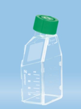 Steril tenyésztőflaska 25 cm2 szuszpenziós sejtekhez szellőző kupakkal 300 db/ csomag, 98.831810502