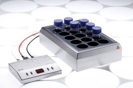 heating magnetic stirrer for 15 laboratory flask or tall form beaker (max. 15 x 150 ml)