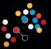 Cap insert for microtubes, PP, red, 500 pc/case