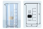 Beaker, high form, with spout, 3.000 ml