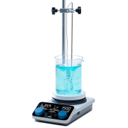 AREX 5 Advance fűthető mágneses keverő PT100 szenzorral, rúddal és szorítóval