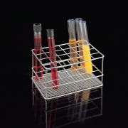 Kémcsőállvány, rozsdamentes, 219x166x85 mm, 48 férőhelyes