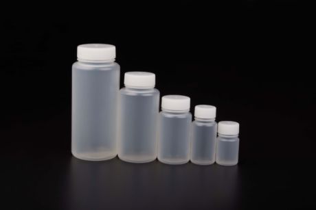 Wide mouth bottle with screw cap, PP