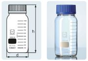 Laboratóriumi üveg, GLS 80, 2.000 ml