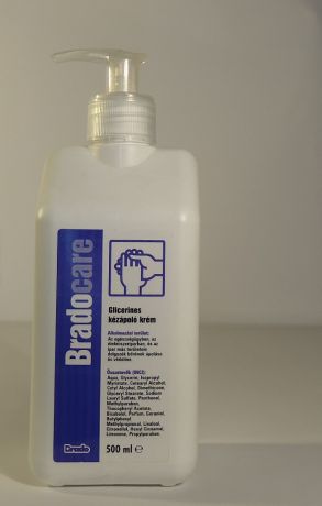 Bradocare glycerin hand care cream with vitamin B5 and E