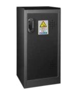 AZ50NLI Safety cabinet for lithium battery storage, black, 1 door, 2 shelves, 2 fireproof pads, 1000 x 500 x 500 mm