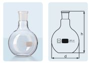 Flat bottom flask with standard ground joint, without stopper, 100 ml, NS 29/32