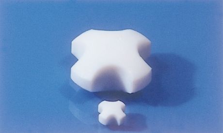 Disc-shaped magnetic stirring bar with Teflon coating