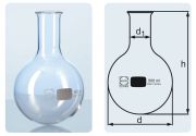Round bottom flask, 500 ml, narrow neck, made of Duran glass