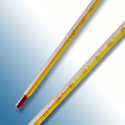 Bothőmérő piros töltettel, normál osztású, -20 - +150°C, 76 mm bemerülés