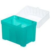 Empty holder box for rack refill, without insert, for 1000µL long pipette tips, 20 pcs/pack
