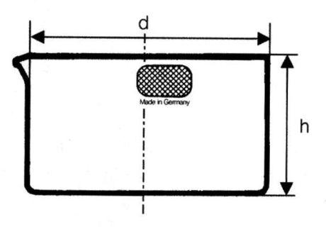 Crystallization vessel with spout