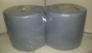 Industrial paper towel roll, turned back, premium, 3 layers, blue, 155 m/roll, 2 rolls/package