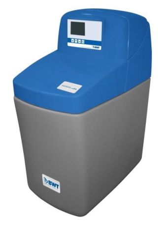 Water softener for rapid cooling and vacuum pump