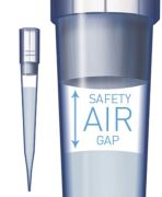 Szűrős pipettahegy, SafetySpace, 0,1-10 µl, hossza: 32 mm, STERIL, 10x96 db./rack, jele: L.