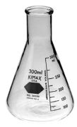 Erlenmeyer Flask, narrow neck with graduation, 250 ml