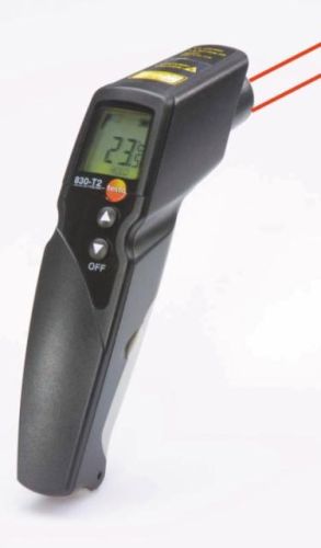 TESTO 830-T1 and 830-T2 infrared thermometers with laser marking