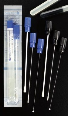 Transport media, sterile, labeled, with sampling swab, also for Covid-19!