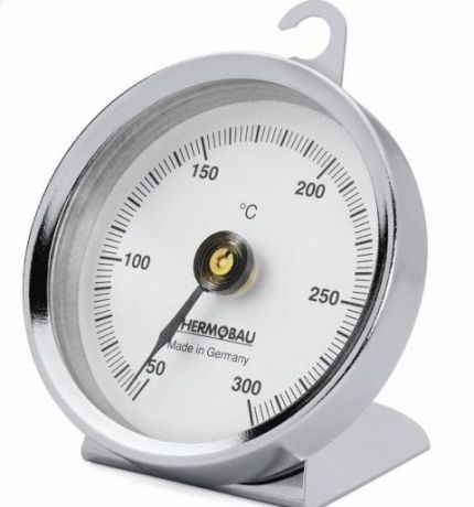 Thermometer for drying ovens
