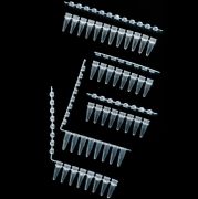 PCR tubes in strip, strip of 8 flat caps, 0.2 ml, 125 pc/case