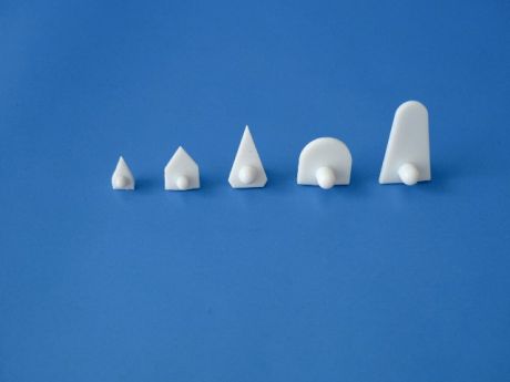 Winged magnetic stirring bars with Teflon coating