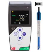 pH 7 Vio DHS hordozható pH mérő, 201T DHS elektródával, beépített hőmérséklet szenzorral