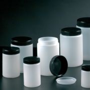 Wide mouth jars with lid, insert plug, sterile, 250 ml, 125 pc/case