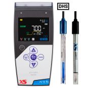 PC 70 Vio DHS portable pH, mV, ORP, conductivity, TDS, temperature meter with 201T DHS pH and conductivity sensor