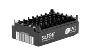 XLX2000 automation-friendly tube rack with left-side code, aseptic, 50 pc / case