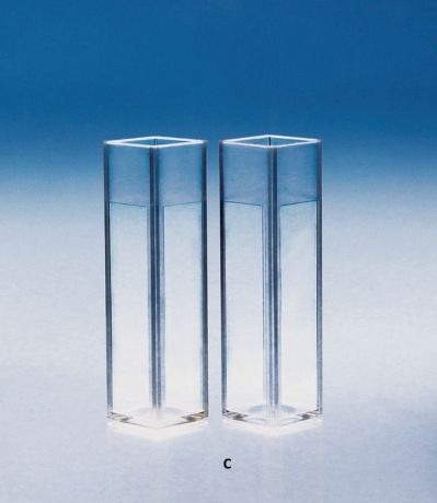 PMMA macro cuvette transparent on 4 sides