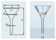 Filter funnel conical shape, G4, 25 ml