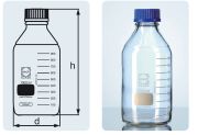 Laboratory bottle with screw cap, 25 ml, GL 25, Duran