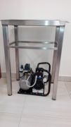 Bench for water softener & Silent 200 compressor made os Steinless Steel