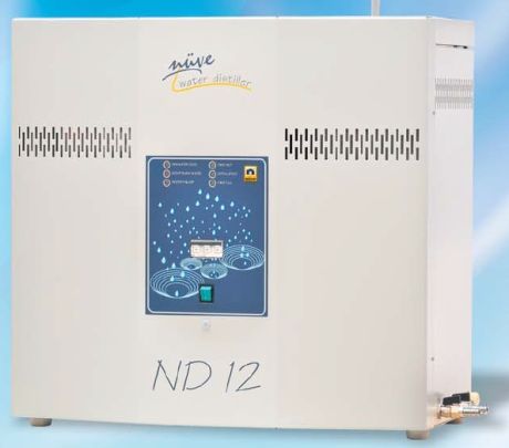 NÜVE ND 12 water distiller, wall mounted or benchtop