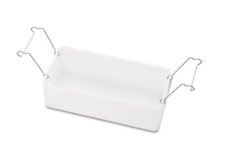 Plastic basket with perforated bottom