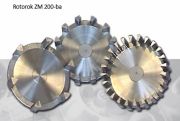 12 fogú rotor a ZM100/ZM200/ZM300 darálókba, anyaga: rozsdamentes acél