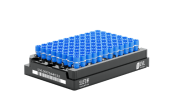 MI500 500 µl cryotube with internal thread, bottom 2D code, side 1D &  HR code, blue cap, sterile, standard rack with left-side code, 96 pc x 50 rack / case