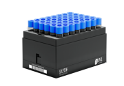 XLX4000 4 ml cryotube with external thread, bottom 2D code, side 1D &  HR code, without cap, aseptic, automation-friendly rack with left-side code, 48 pc x 10 rack / case