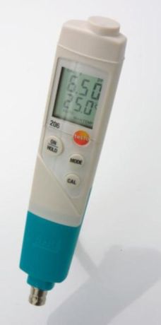 TESTO 206 típusú zseb pH3 mérõ cserélhető mérőszondával