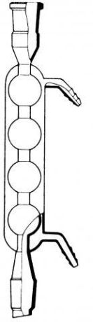 Bulb condenser with NS joint