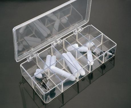 Magnetic stirring bar set, 12 octagonal